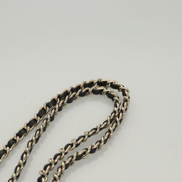 TORY BURCH Chain Shoulder Bag Leather Black Auth 124109 - Picture 8 of 16